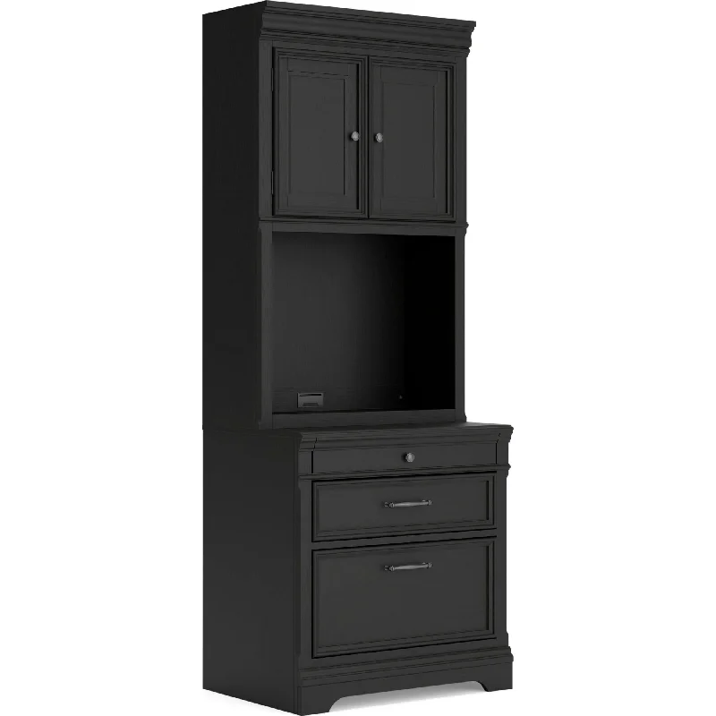 functional bookshelf for home office needs -Beckincreek Bookcase - Black