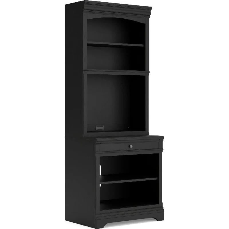 bookshelf for books, records, and magazines -Beckincreek Bookcase - Black