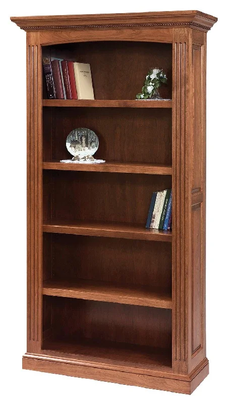 large bookshelf for books and decor -Buckingham Amish Bookshelf