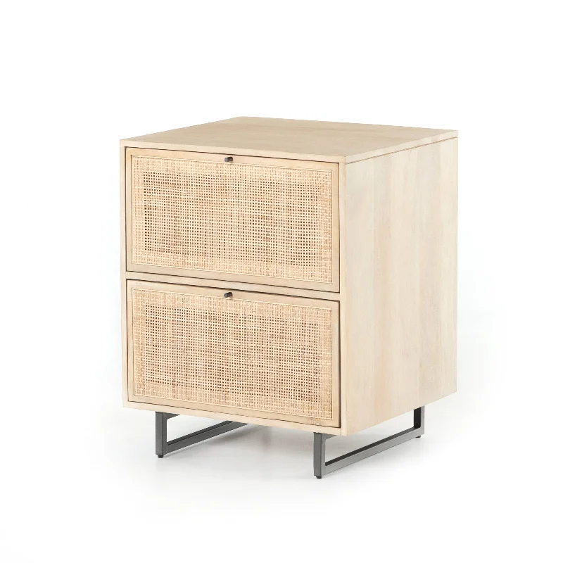 stylish filing cabinet with beveled edges -Carmel Filing Cabinet