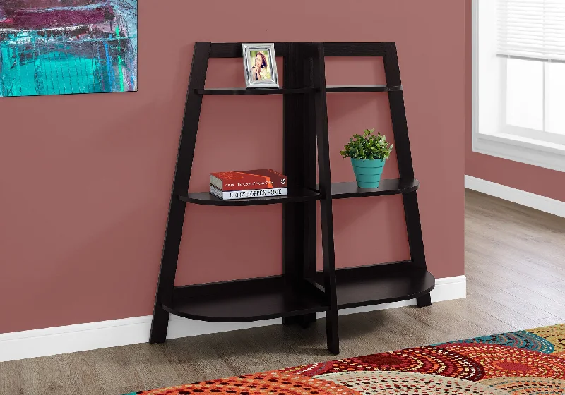 bookshelf with sturdy build for holding heavy books -Bookcase - 48"H / Espresso Accent Etagere