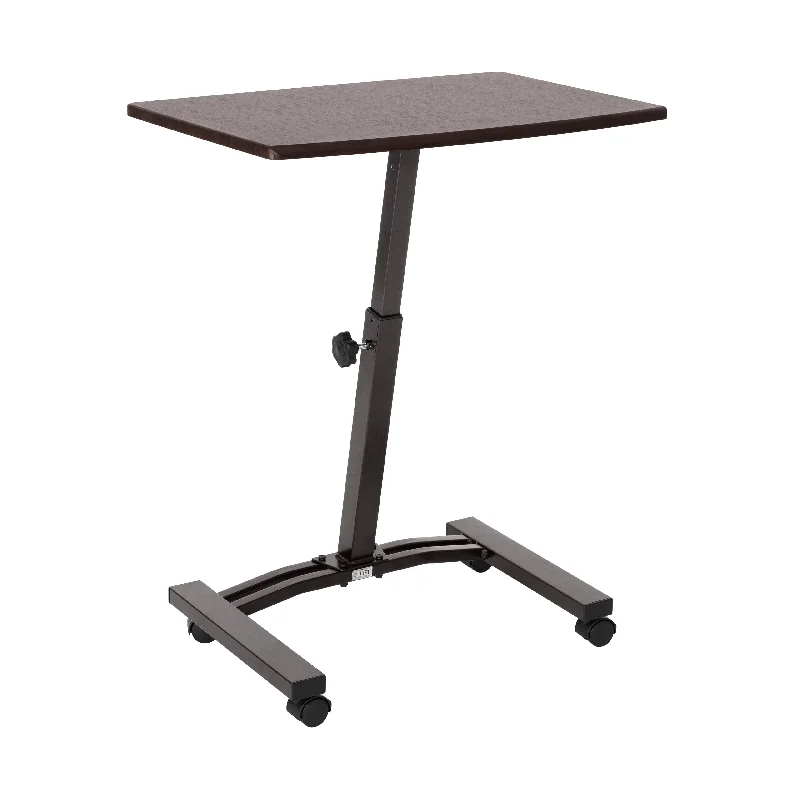 small corner computer desk-airLIFT® Mobile Laptop Sitting Desk Cart