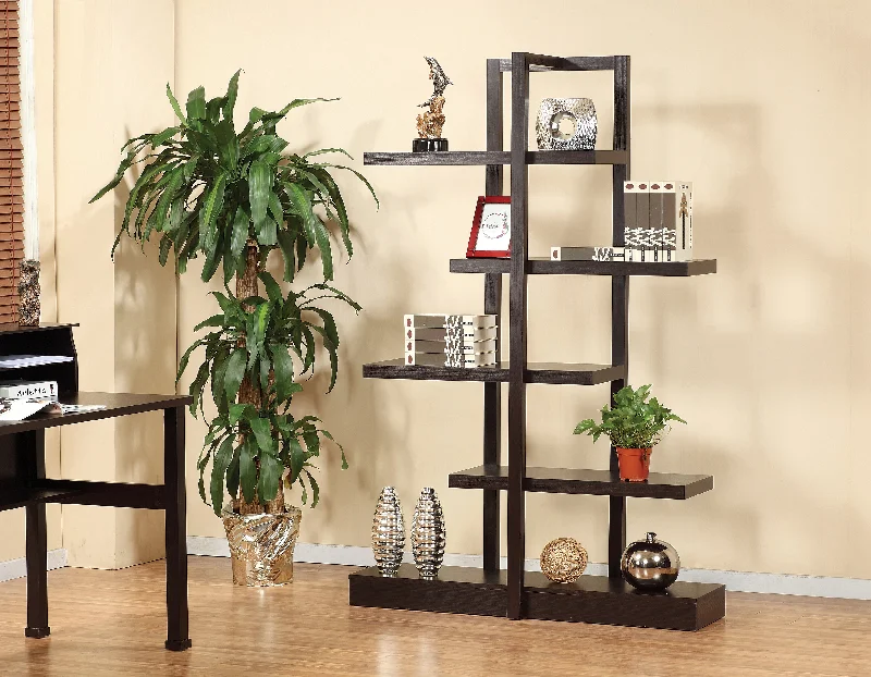 bookshelf with adjustable options for diverse needs -Display Shelf - Dark Cherry