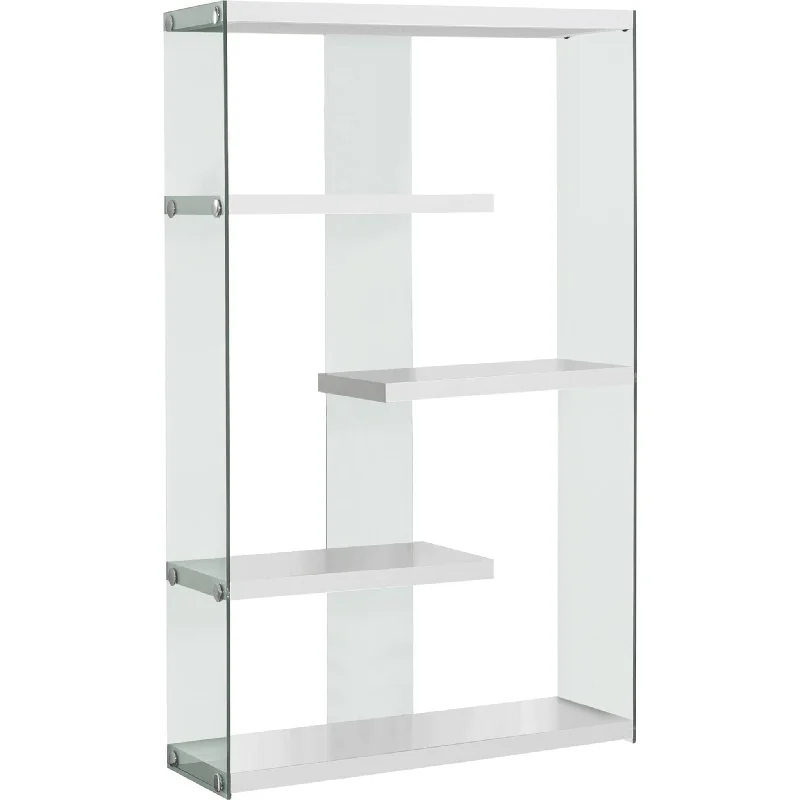 modern bookshelf for apartment use -Elle Bookcase - White