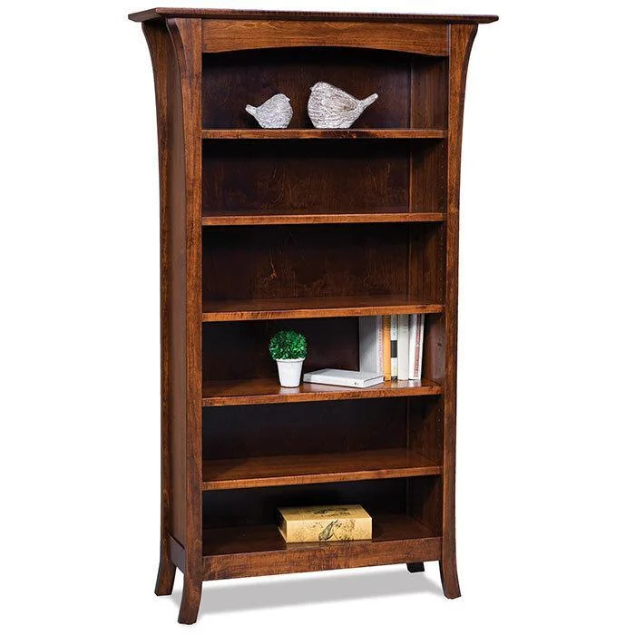 wall-mounted bookshelf for living room -Ensenada Amish Bookcase