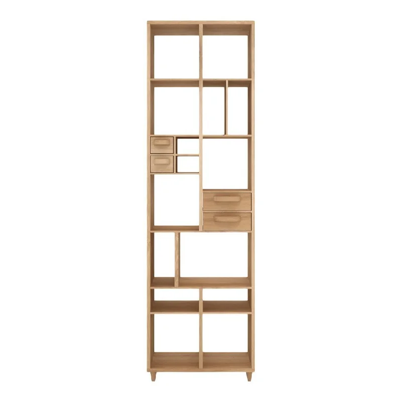 bookshelf with open spaces for easy arrangement -Pirouette Bookcase