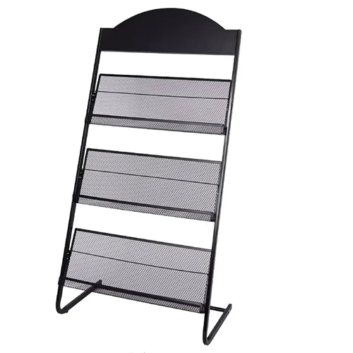 elegant bookshelf for living room or office -Floor-Standing Magazine Rack