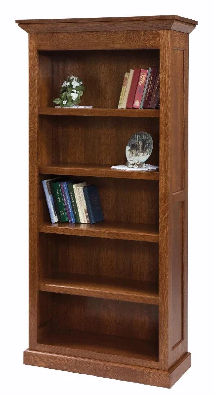 bookshelf with modern design elements -Homestead Amish Bookshelf