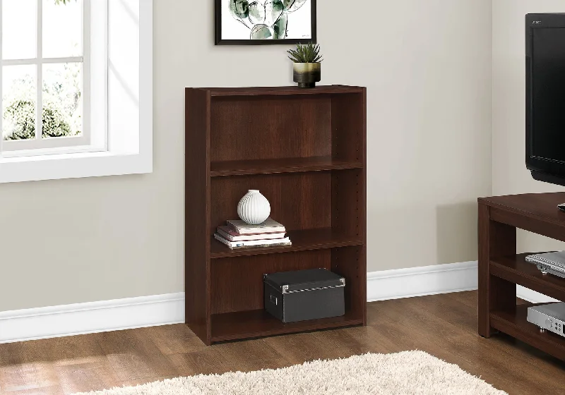 bookshelf with elegant finish for a stylish home -Bookcase - 36"H / Cherry With 3 Shelves