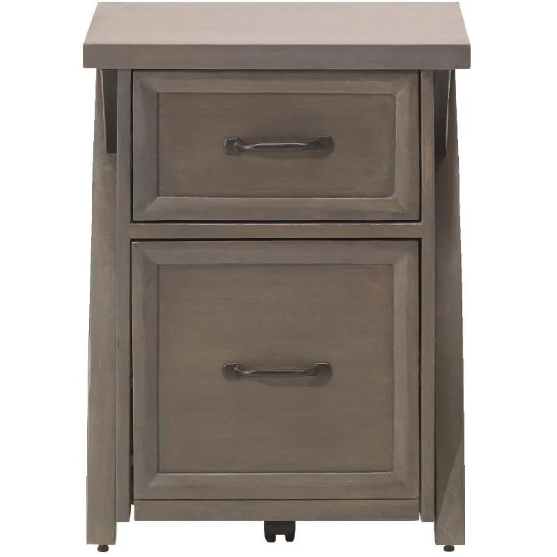 industrial-grade filing cabinet with reinforced metal -Isidore Grey Collection Filing Cabinet