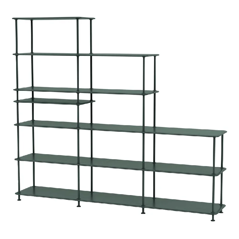 bookshelf with a neutral finish for versatile use -Montana Free Shelving w/ Varying Height - 542100