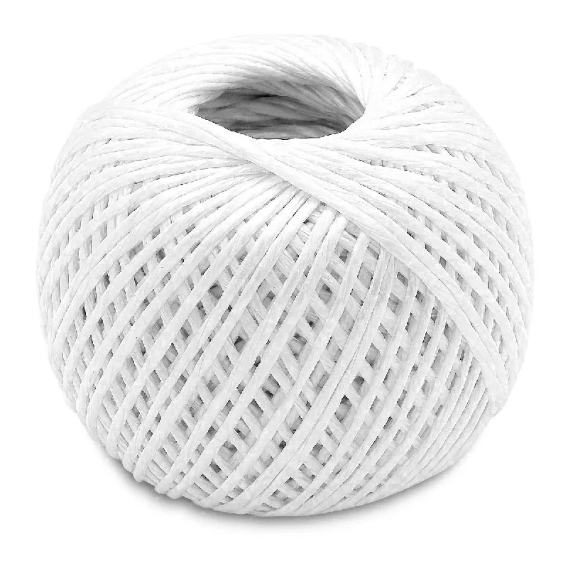 new office supplies for 2025-Katzco White - 350 Feet Long Polypropylene Twine Roll, 3mm Thick - for Industrial