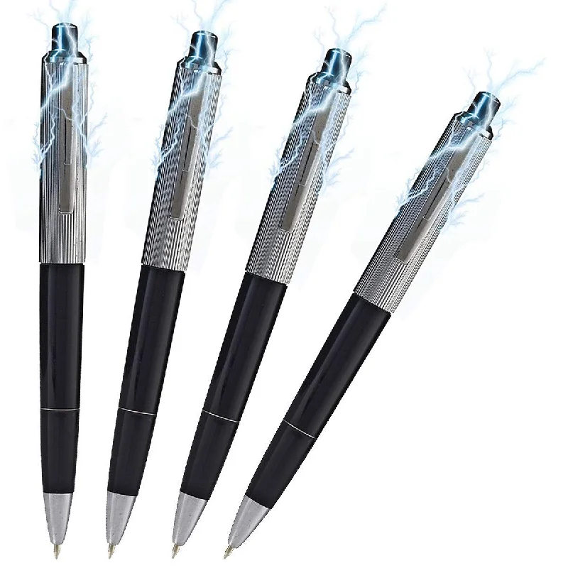 office supplies for enhancing office efficiency-Kicko Electric Shock Pens - Writing Metal Ballpoint Shocking Pens, 4