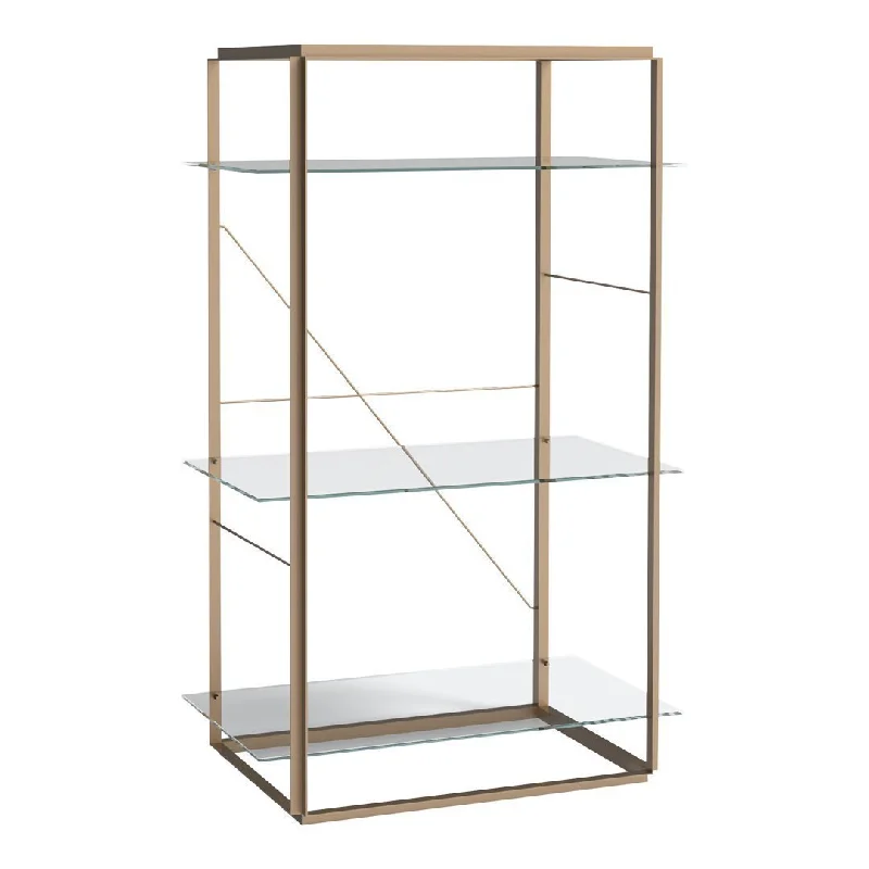 bookshelf with industrial metal frame design -Florence Shelf