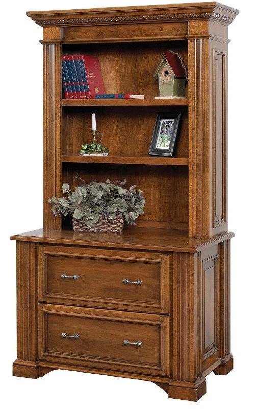 bookshelf for storing files and documents -Lincoln Amish Lateral File & Bookshelf