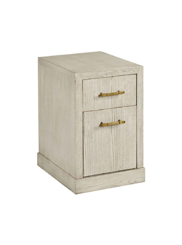 artistic filing cabinet with custom engravings -Lucian Filing Cabinet