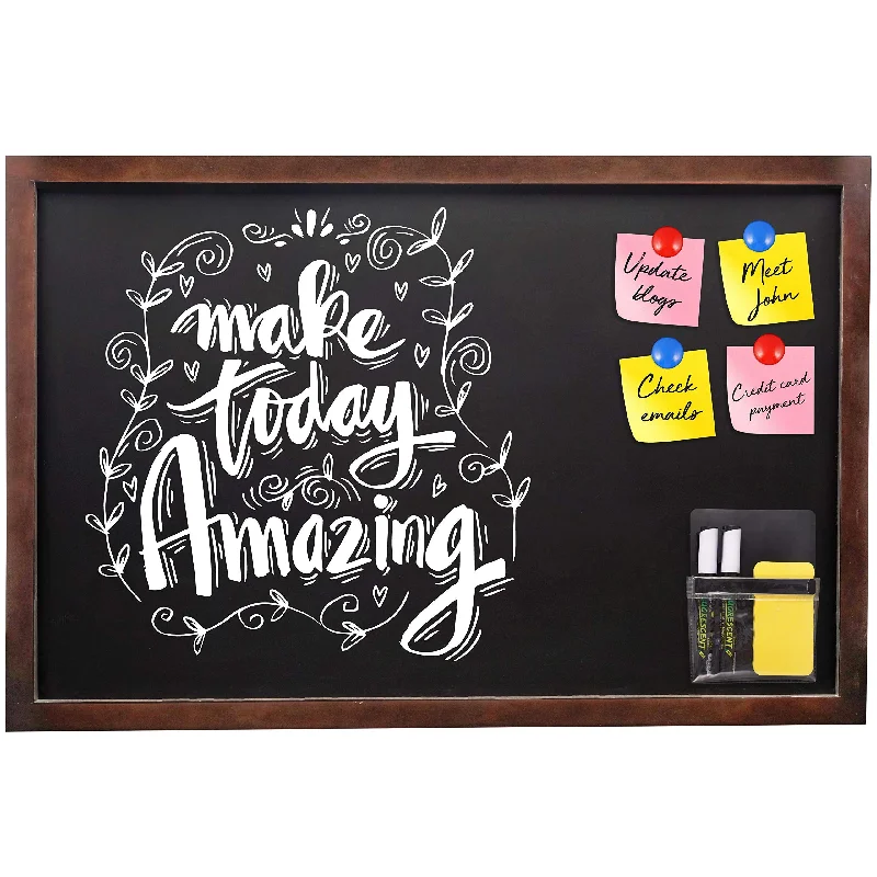 office supplies for work-from-home solutions-Magnetic Chalkboard Extra Large Chalkboard Decorative Magnet Board Chalk Boards to Hang