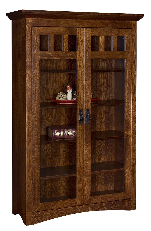 stylish bookshelf for modern apartments -Maysville Amish Bookcase