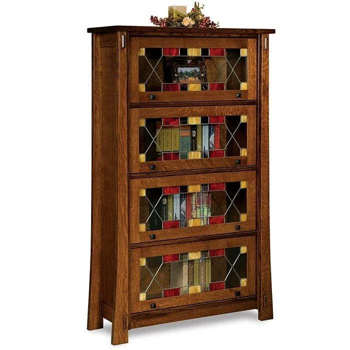 kids bookshelf for toy storage -Modesto Amish Barrister Bookcase