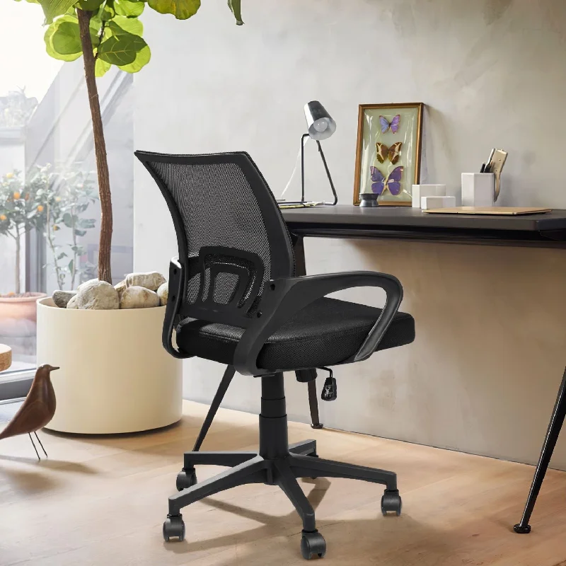 stylish office chair with modern armrest design -Office Chair Mesh Chair Computer Desk Chair with Armrest