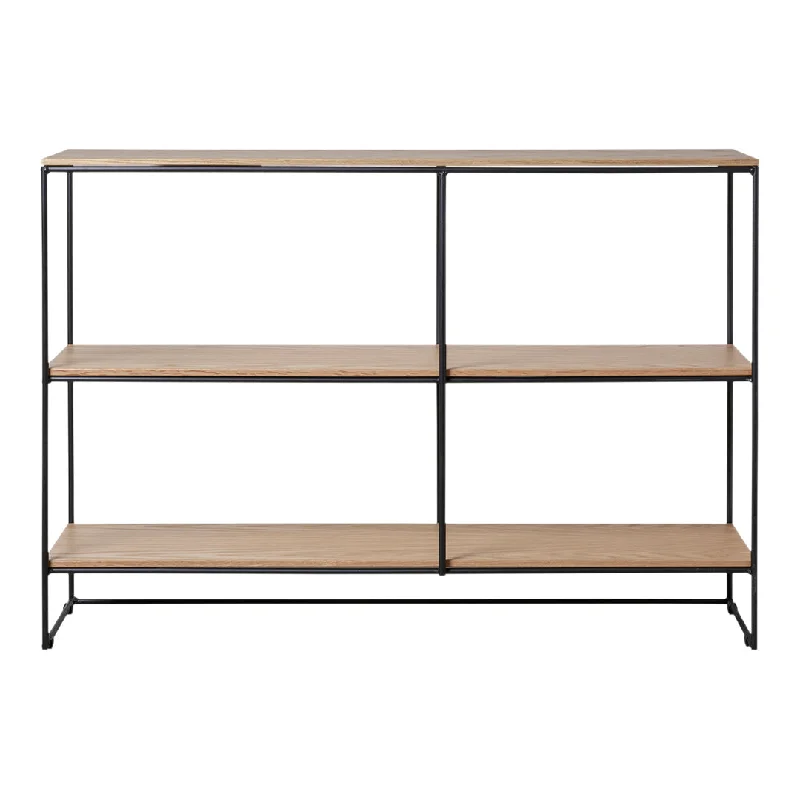 bookshelf with sleek black metal design -Planner Shelving - Small