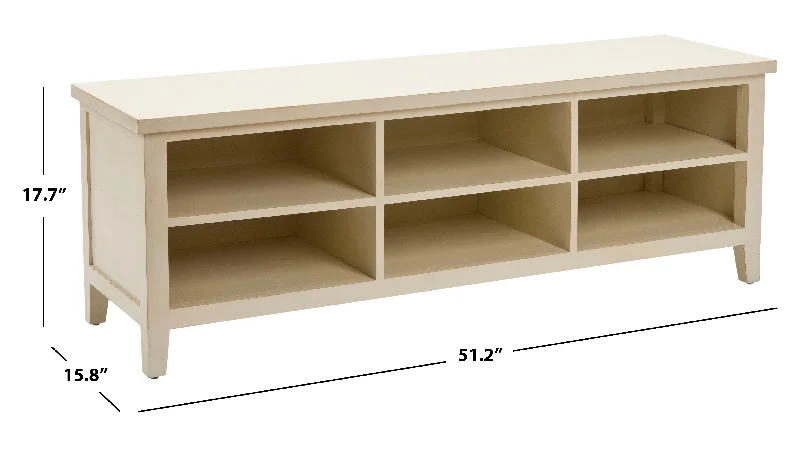 bookshelf with contemporary wood-and-metal design -Safavieh Laurel Low BookShelf 15.75 X 51.18 X 17.71