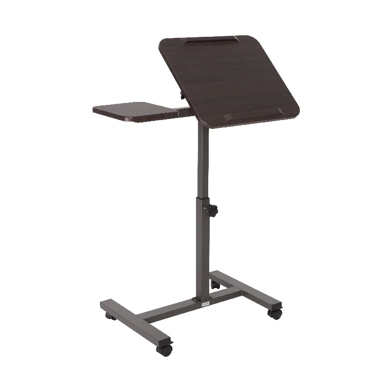 compact study desk-Tilting Mobile Desk Cart