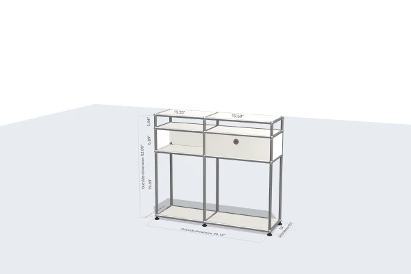 filing cabinet with pull-out work surface -USM Configuration 234764977