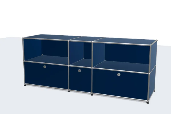 office filing cabinet with double-tier drawer system -USM Configuration 39355444