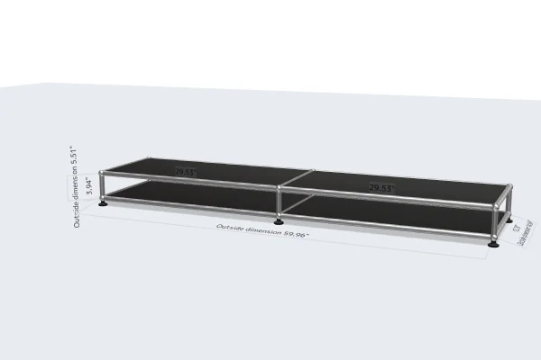 filing cabinet with smooth drawer glides -USM Configuration 43036608