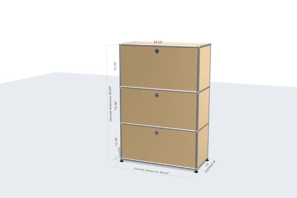 ultra-modern filing cabinet with geometric design -USM Configuration 47734345