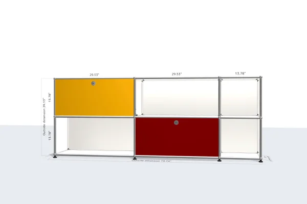 portable filing cabinet with detachable wheels -USM Configuration 54148931