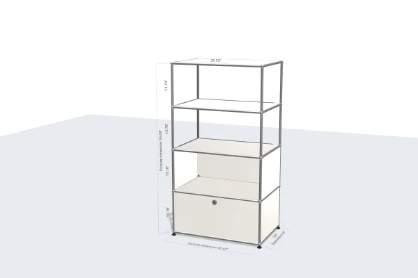 contemporary office filing cabinet with adjustable legs -USM Configuration 55244882