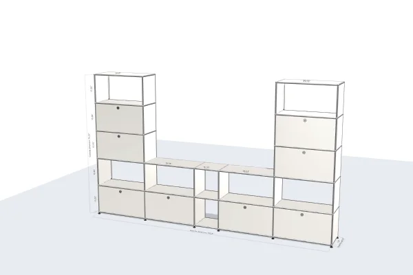 filing cabinet with reinforced anti-tip design -USM Configuration 61676056