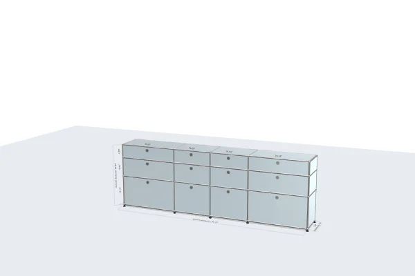 filing cabinet with reinforced corners -USM Configuration 62896313