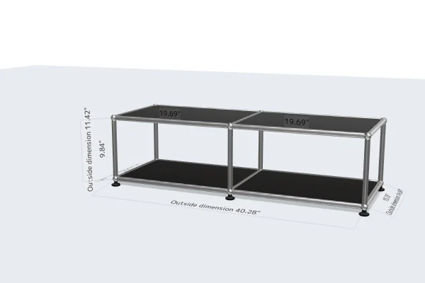 wall-mounted filing cabinet for maximum floor space -USM Configuration 65887142