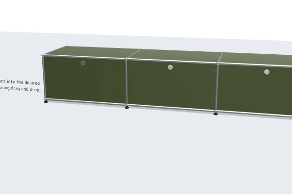 filing cabinet with embedded RFID security -USM Configuration 68340113