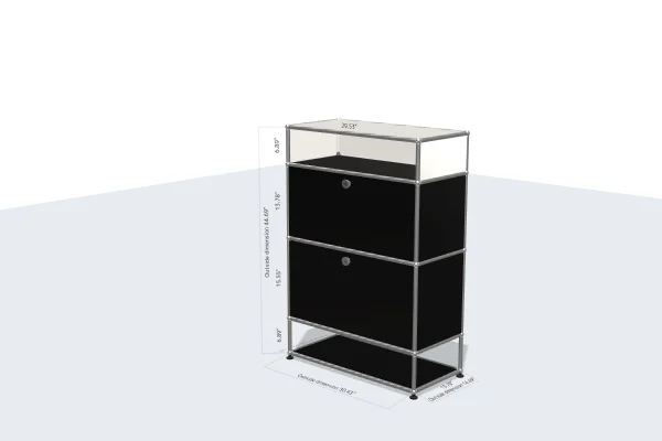 luxury executive filing cabinet with marble accents -USM Configuration 7114932