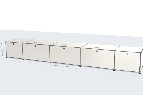 sleek and compact filing cabinet for small offices -USM Configuration 74959526