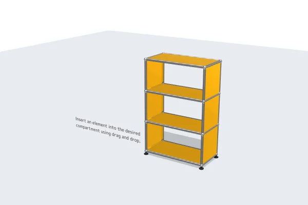 dual-purpose filing cabinet with seating cushion -USM Configuration 75489967