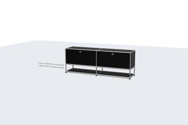 stylish filing cabinet with matte finish -USM Configuration 76544608