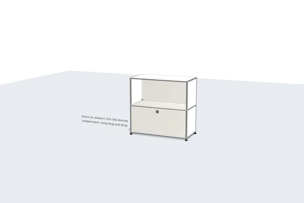 ergonomic filing cabinet with height-adjustable legs -USM Configuration 77287924