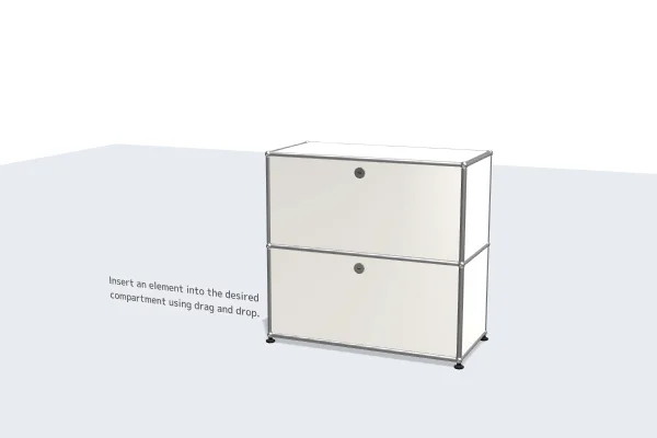 high-gloss lacquered filing cabinet -USM Configuration 80994466