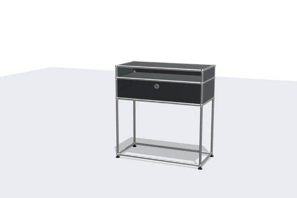 sleek filing cabinet with fingerprint-resistant surface -USM Configuration 85923993