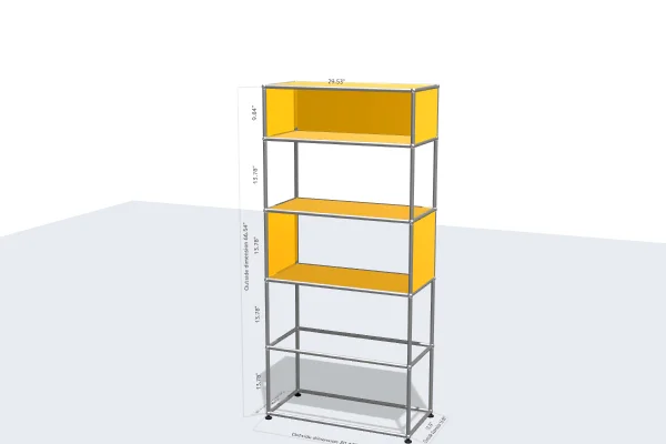 slim-profile filing cabinet for small spaces -USM Configuration 9595542