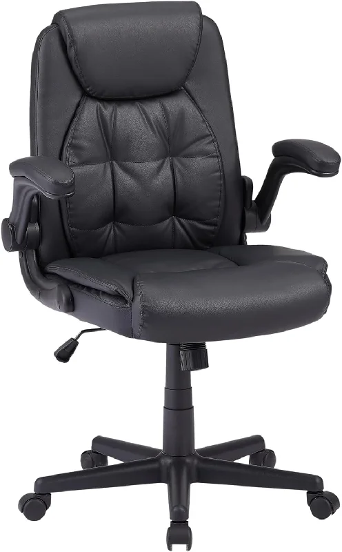 best-selling office chair for work-from-home users -VECELO Executive High-Back PU Leather Computer Desk Chairs