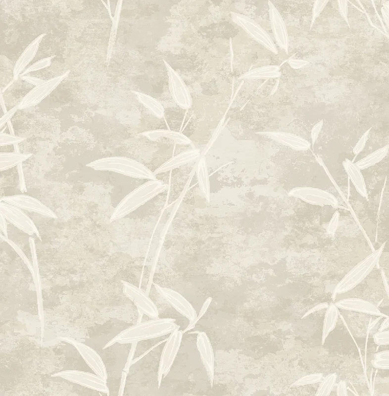 wallpaper for contemporary kitchen walls-Honshu Bamboo Warmstone Wallpaper from the Japandi Style Collection