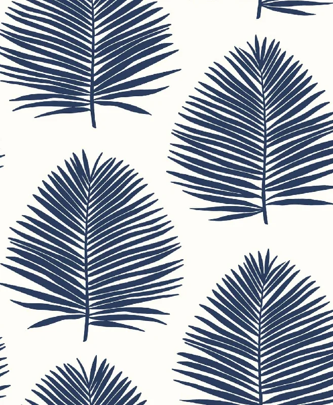 wallpaper with trendy patterns-Island Palm Wallpaper in Island Dusk from the Simple Life Collection