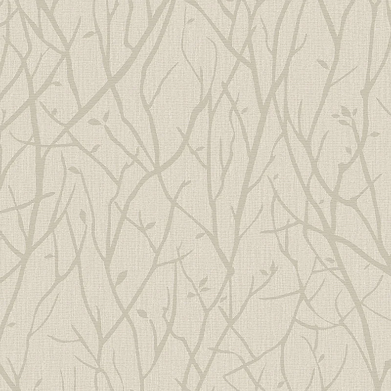 wallpaper for luxurious office spaces-Kaden Beige Branches Wallpaper from the Nature by Advantage Collection