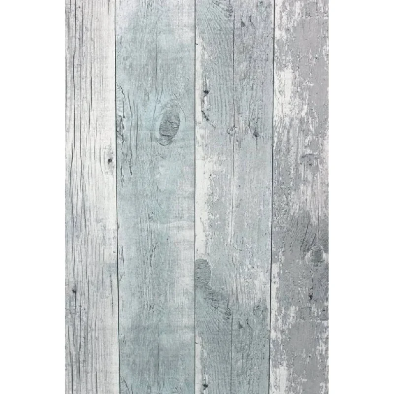 wallpaper for modern office spaces-Noordwand Topchic Wallpaper Wooden Planks Grey and Blue